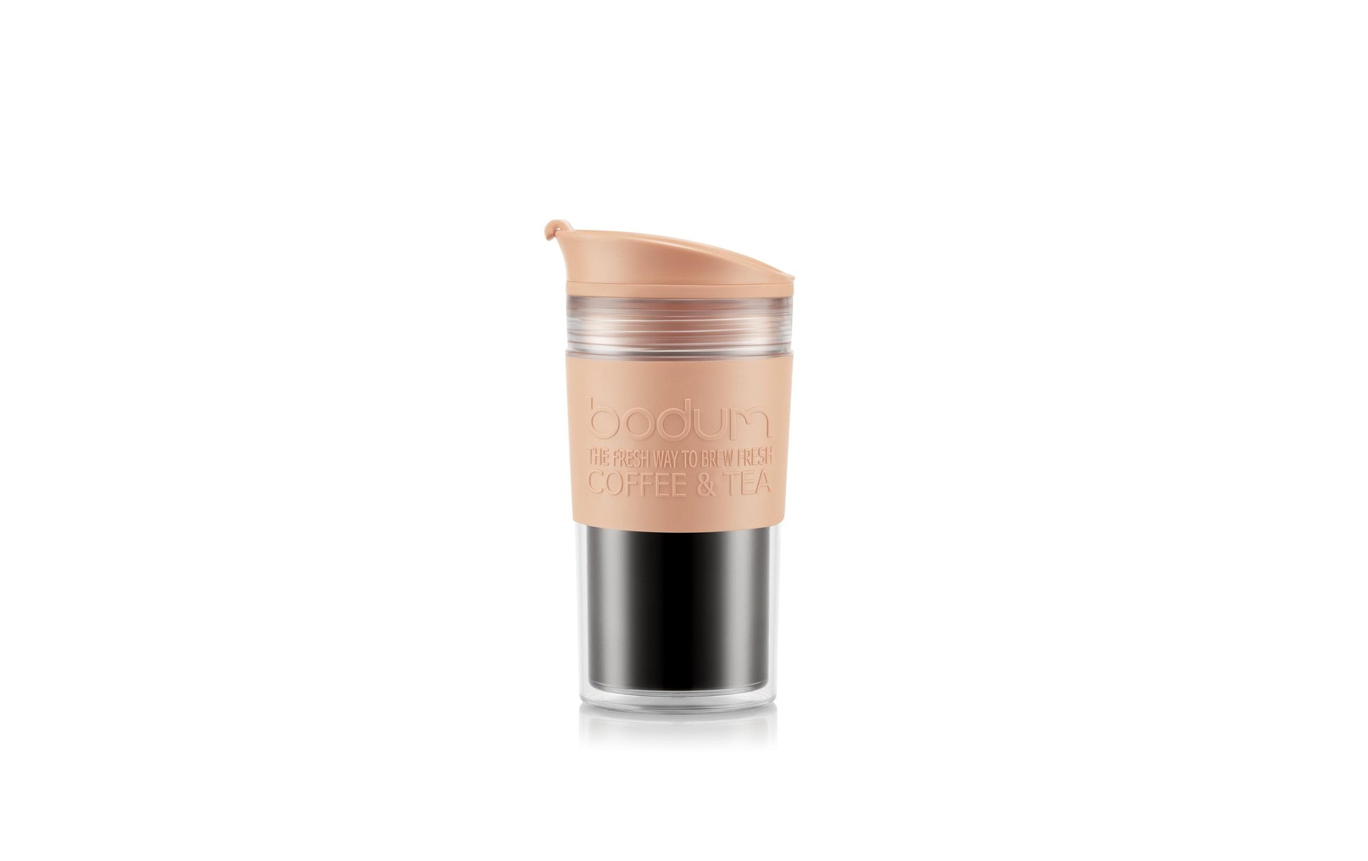 Bodum Thermobecher – 350 ml, Kunststoff, Beige/Rosa, doppelwandig