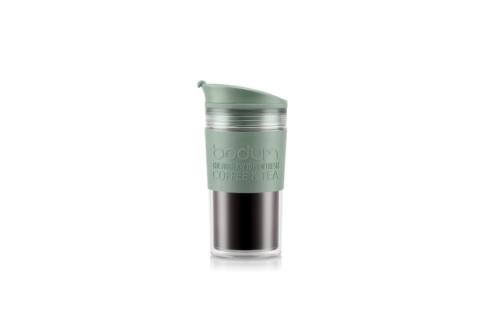 Bodum Travel Mug Thermobecher 350 ml – doppelwandig, Kunststoff, grün