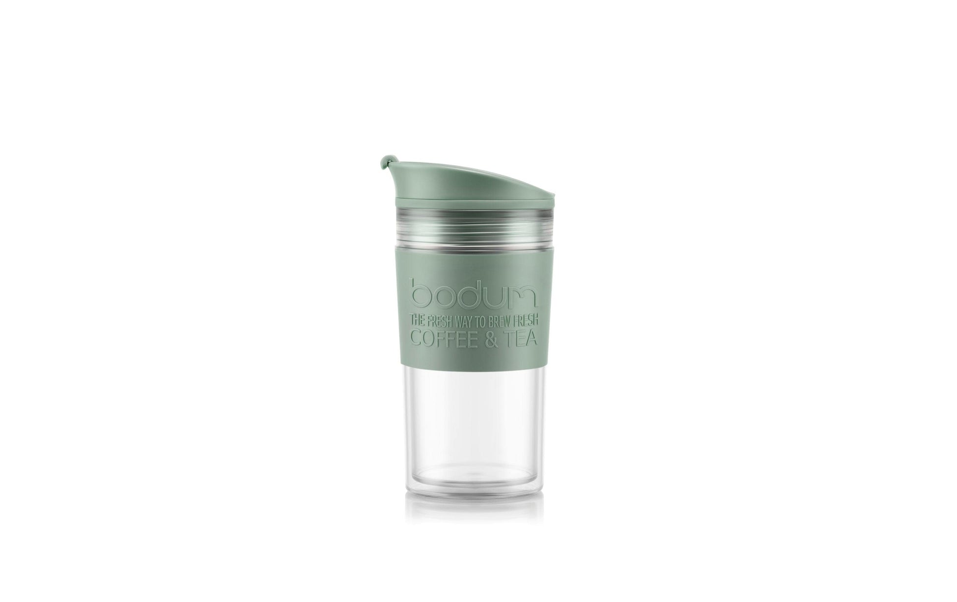 Bodum Travel Mug Thermobecher 350 ml – doppelwandig, Kunststoff, grün
