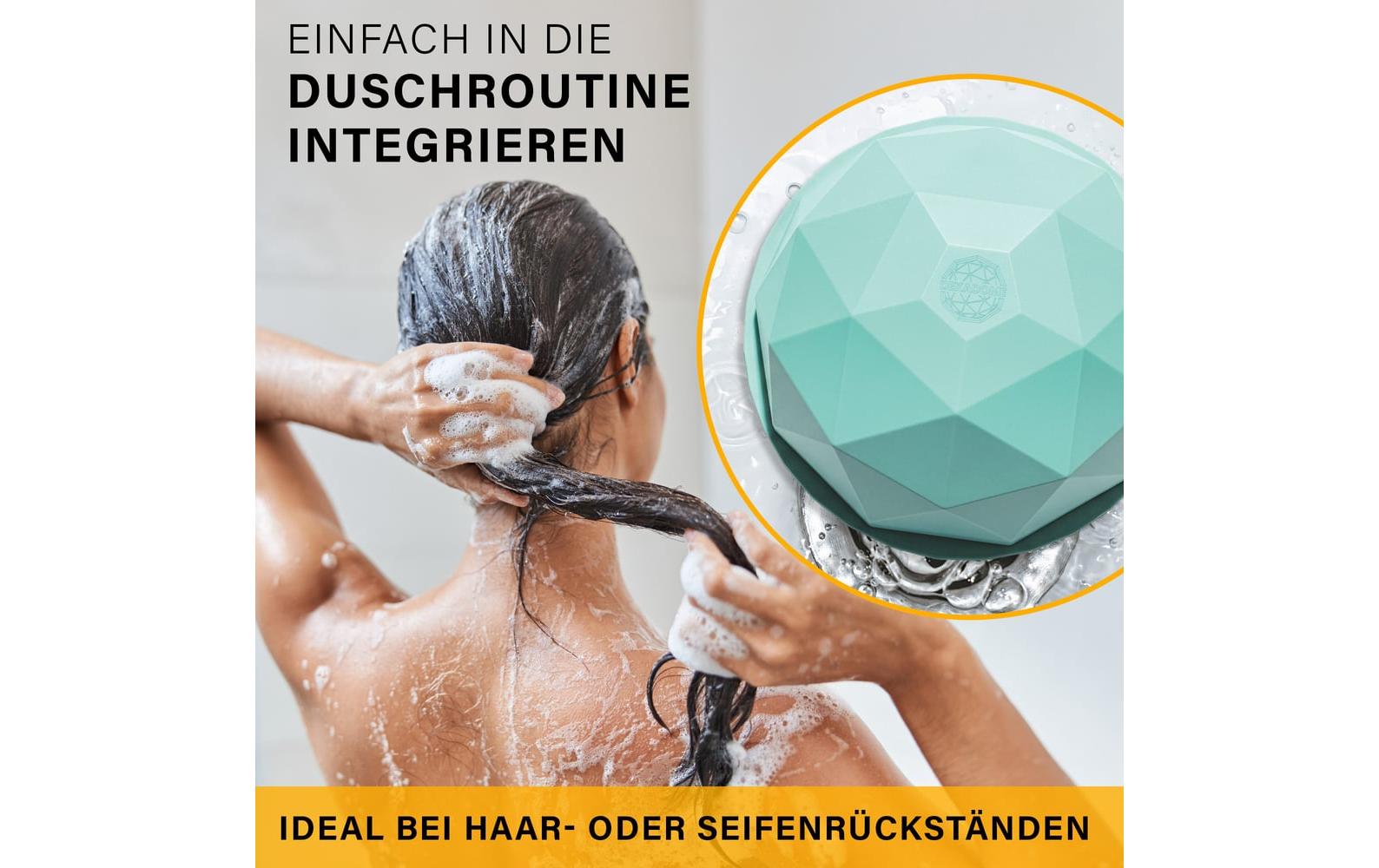 Dekadome Ausgussreiniger – 13 cm – Silikon – türkis/grün