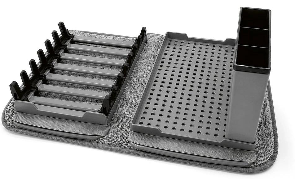 Easymaxx Abtropfgestell 43 × 33 × 13 cm, Kunststoff, Grau