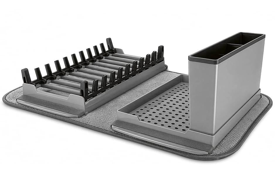 Easymaxx Abtropfgestell 43 × 33 × 13 cm, Kunststoff, Grau