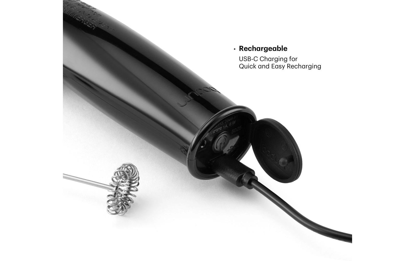 Bodum Milchschäumer-Stab – Wiederaufladbar – Schwarz