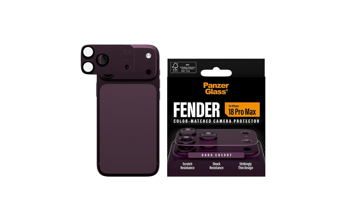 PanzerGlass Kameralinsenschutz – für iPhone 18 Pro Max – Dunkelrot