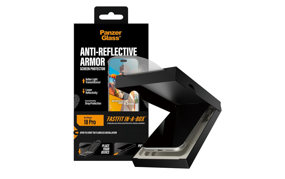 PanzerGlass Displayschutz (Folie), Antireflex – für iPhone 17 Pro/iPhone 18 Pro