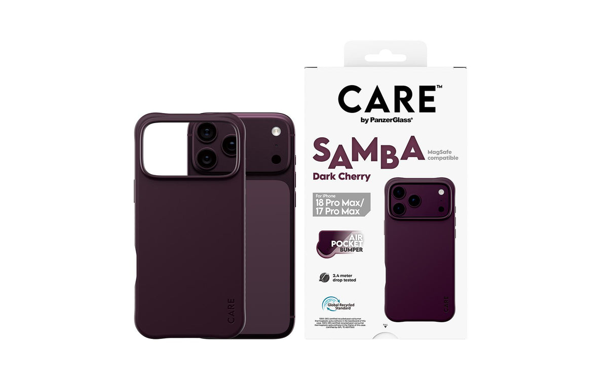 PanzerGlass CARE Samba Backcover – für Apple iPhone 18 Pro Max/17 Pro Max, MagSafe, TPU, Transparent