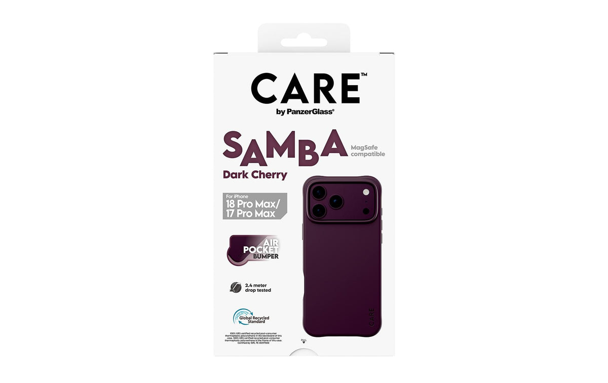 PanzerGlass CARE Samba Backcover – für Apple iPhone 18 Pro Max/17 Pro Max, MagSafe, TPU, Transparent