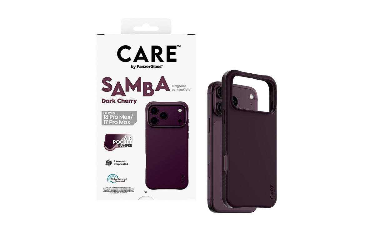 PanzerGlass CARE Samba Backcover – für Apple iPhone 18 Pro Max/17 Pro Max, MagSafe, TPU, Transparent