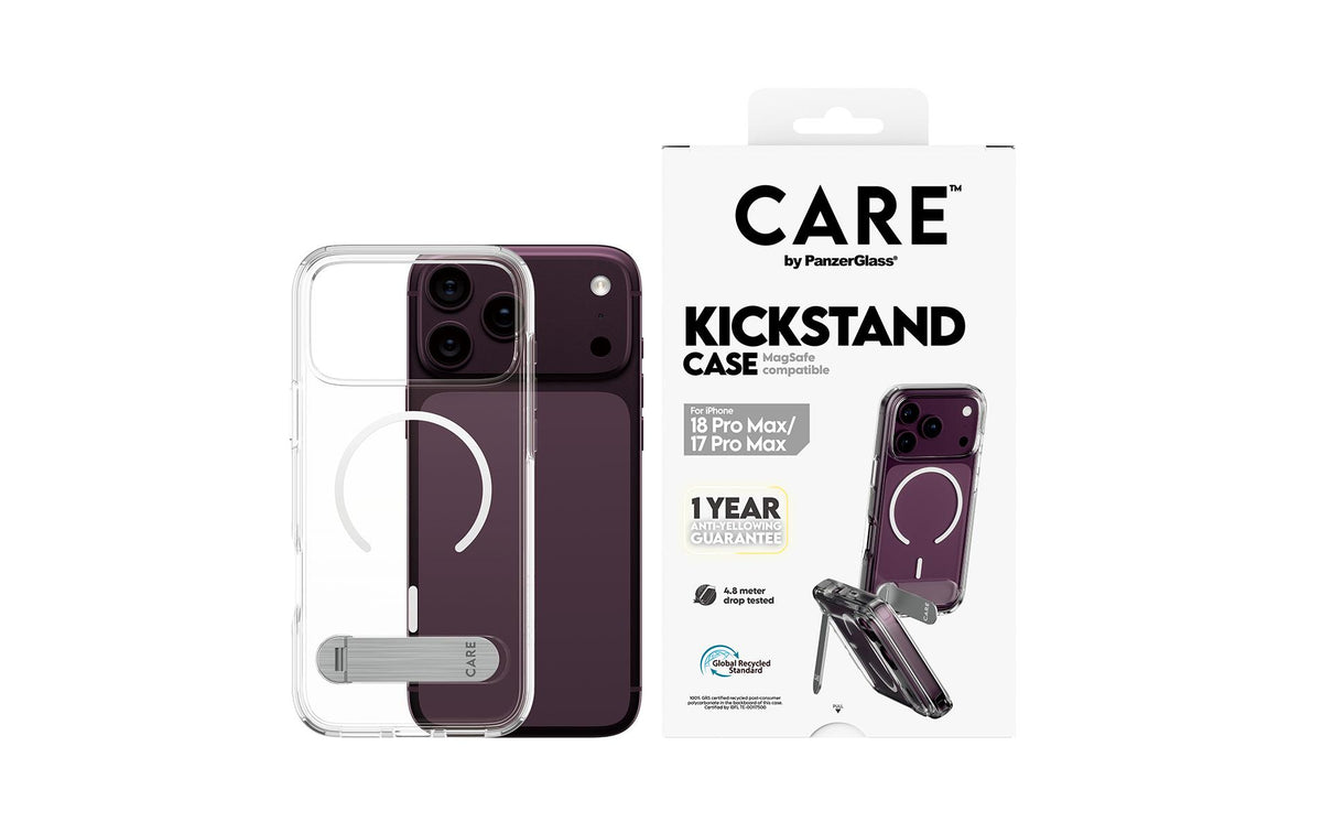 PanzerGlass CARE Backcover – für Apple iPhone 18 Pro Max und iPhone 17 Pro Max – bis 4,8 m sturzsicher