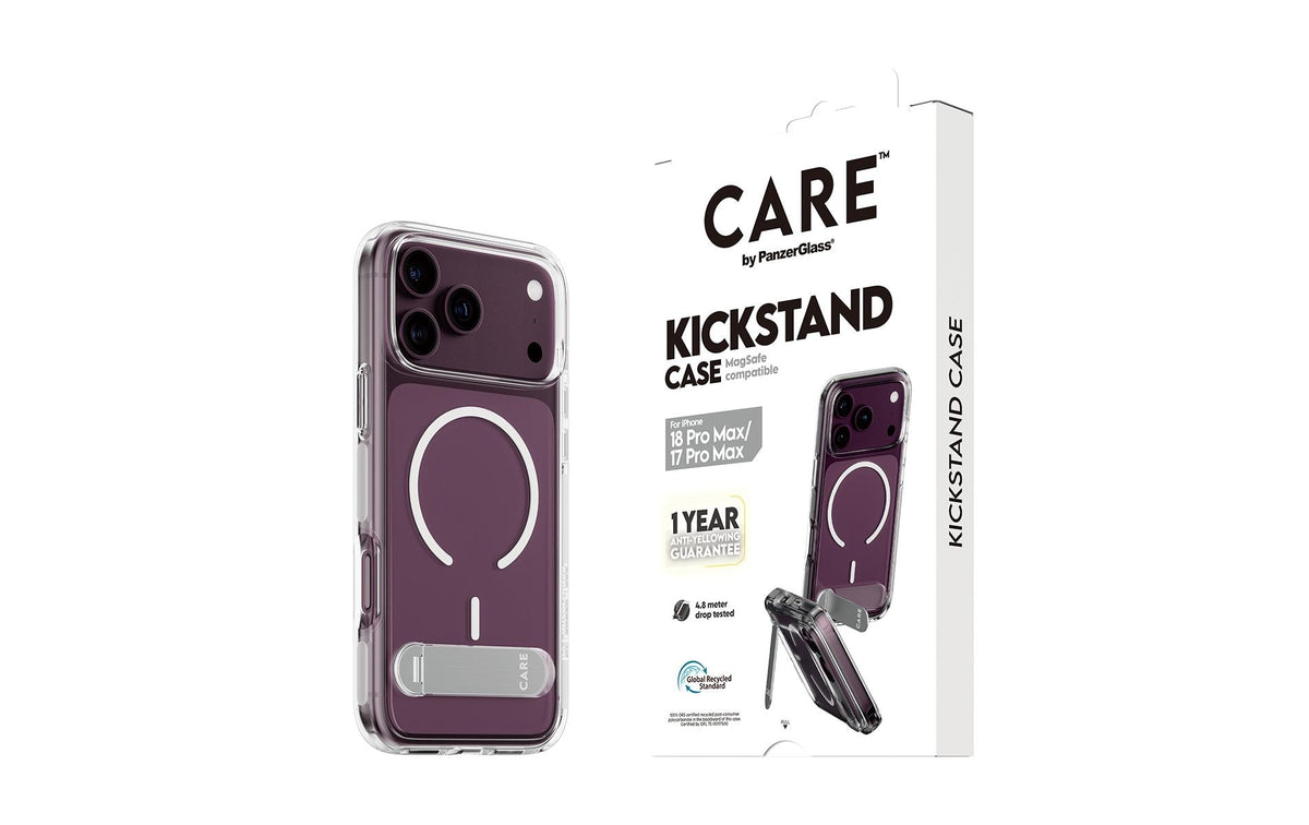 PanzerGlass CARE Backcover – für Apple iPhone 18 Pro Max und iPhone 17 Pro Max – bis 4,8 m sturzsicher