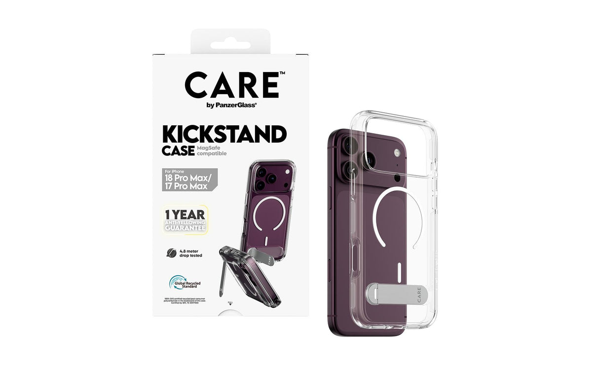 PanzerGlass CARE Backcover – für Apple iPhone 18 Pro Max und iPhone 17 Pro Max – bis 4,8 m sturzsicher