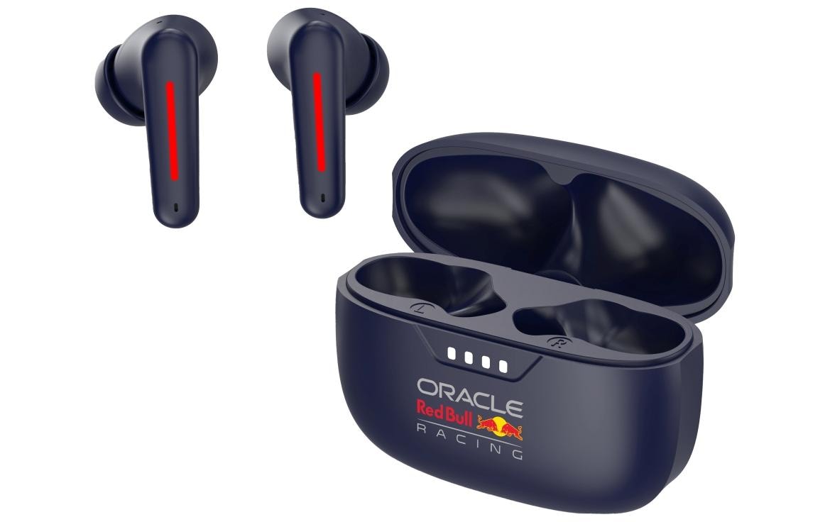 Oracle Red Bull Racing RB-EB100E TWS In-Ear – mit Ladecase, BT 5,3, Blau