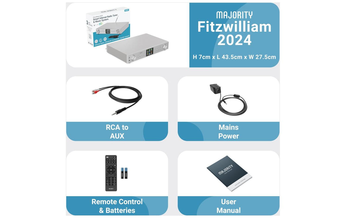 Majority Fitzwilliam 2024 – Streaming-Player, WLAN, Bluetooth, Spotify Connect