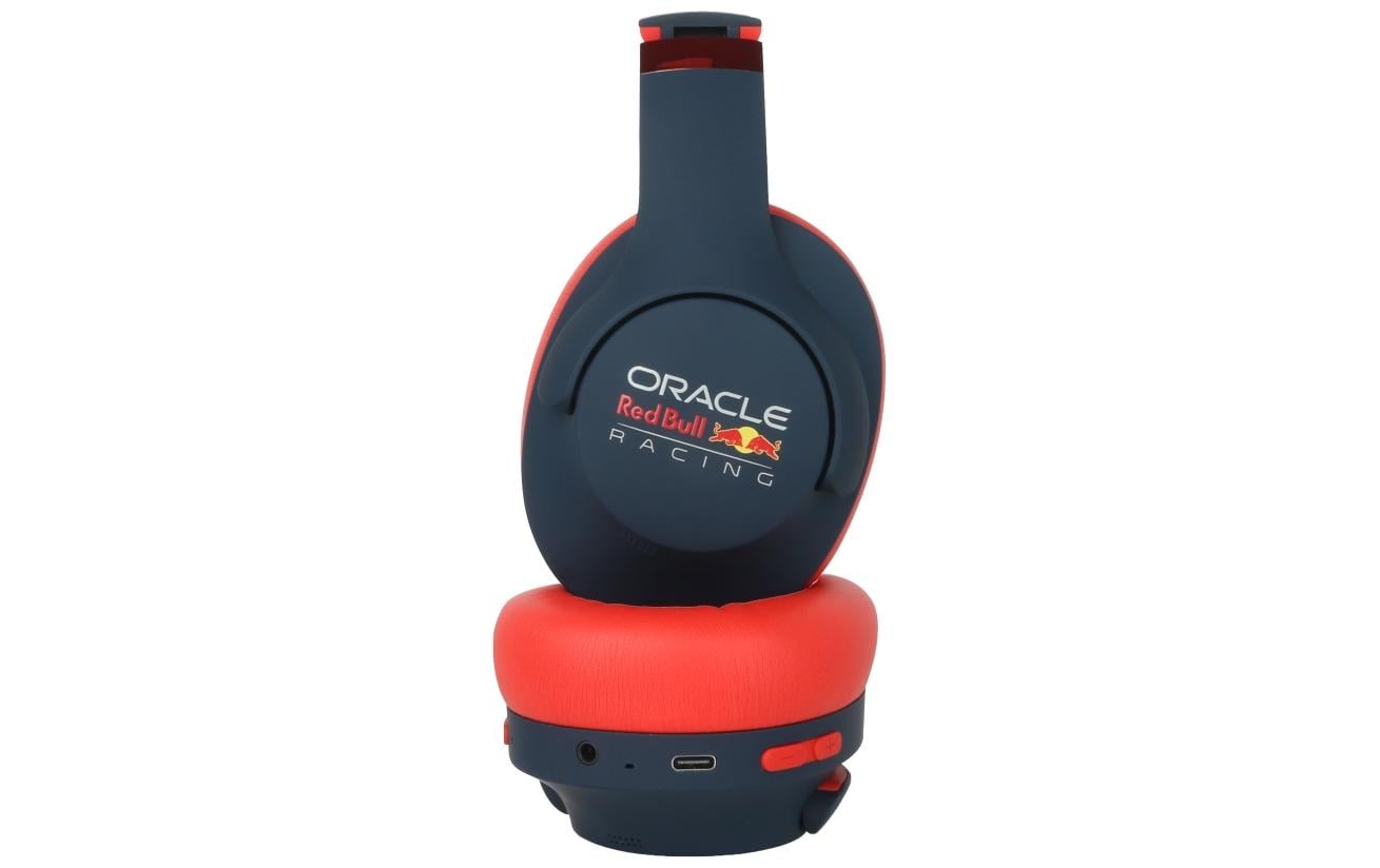 Red Bull Racing Oracle Red Bull Racing RB-HP130 Over-Ear Kopfhörer – BT, USB-C, für Android, iOS, Dunkelblau/Rot, BT 5.3