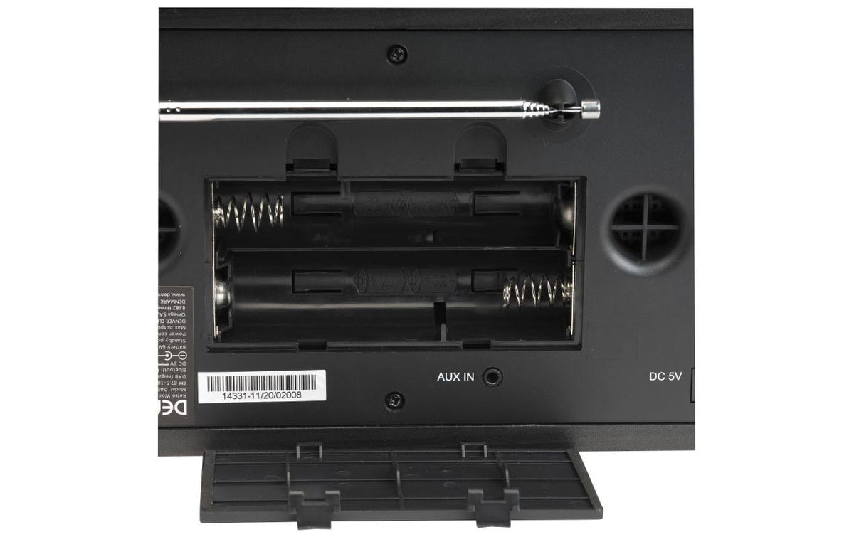 Denver DAB-18 – DAB+/UKW-Tischradio, Bluetooth – Dunkelgrau