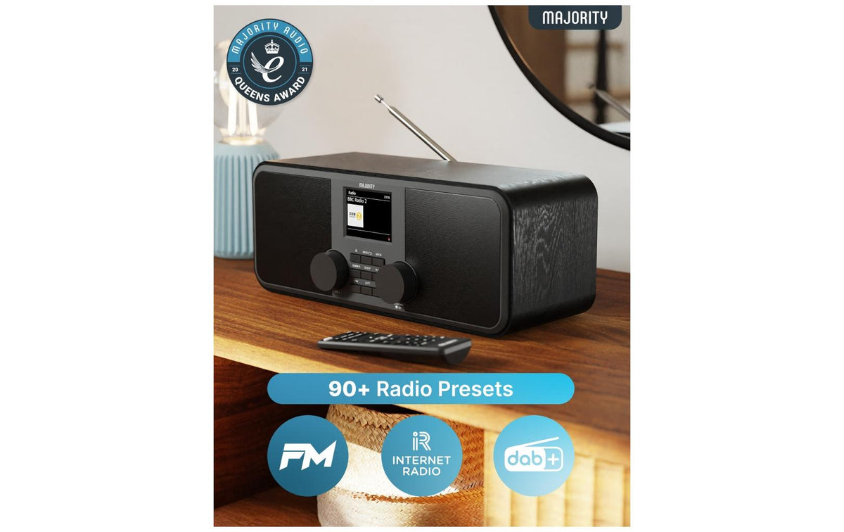 Majority Rostock – Internetradio, DAB+/UKW, Bluetooth, Weckfunktion