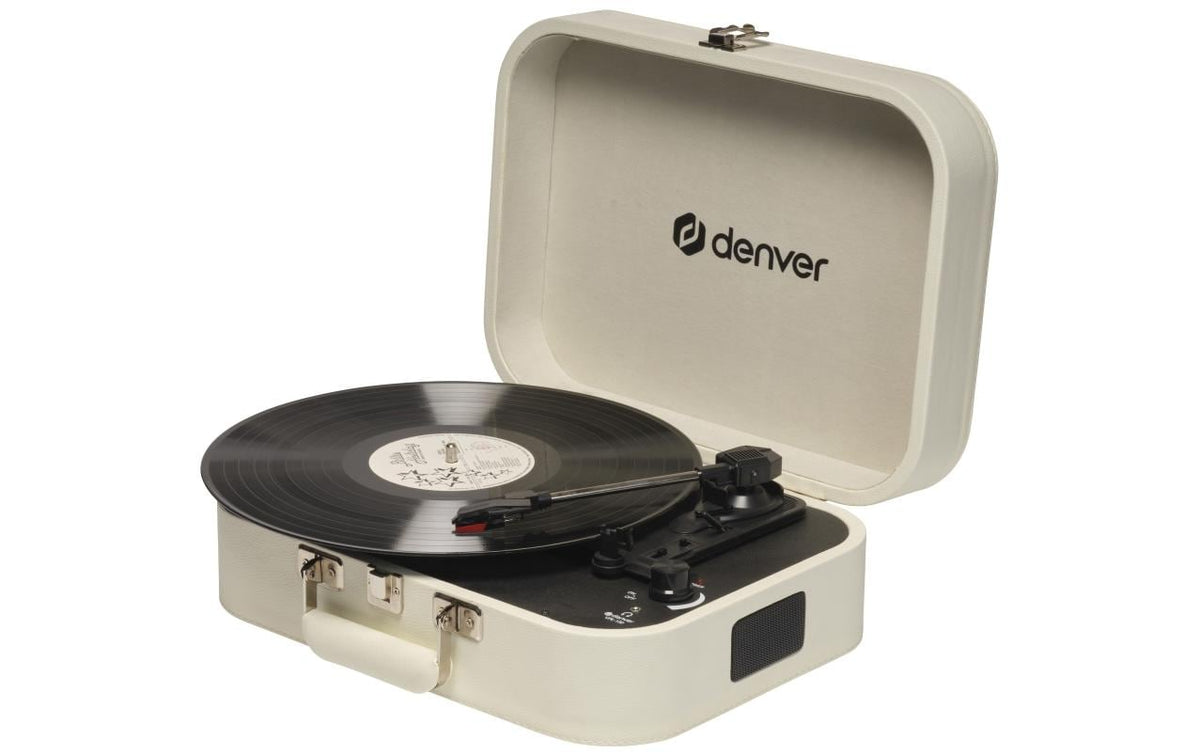 Denver VPL-130 – Plattenspieler (Riemenantrieb, automatisch), 33⅓/45/78 U/min – Beige