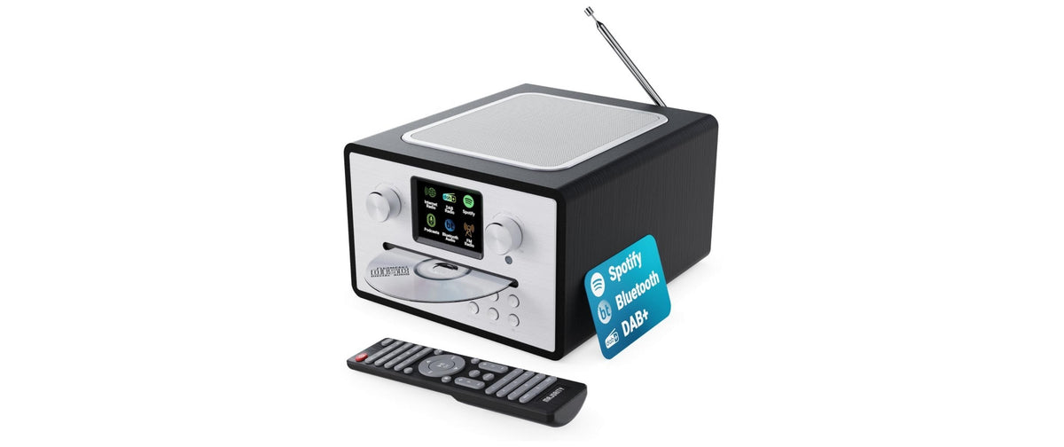 Majority Homerton 2 – Internetradio, DAB+/UKW, Bluetooth, WLAN – Schwarz