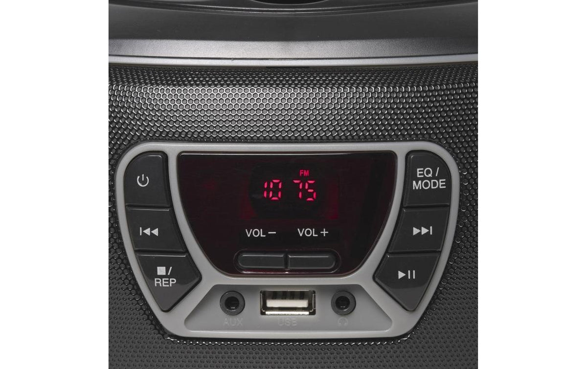 Denver TCL-212BT – Portabler CD-Player, Bluetooth, MP3, USB, UKW – Grau