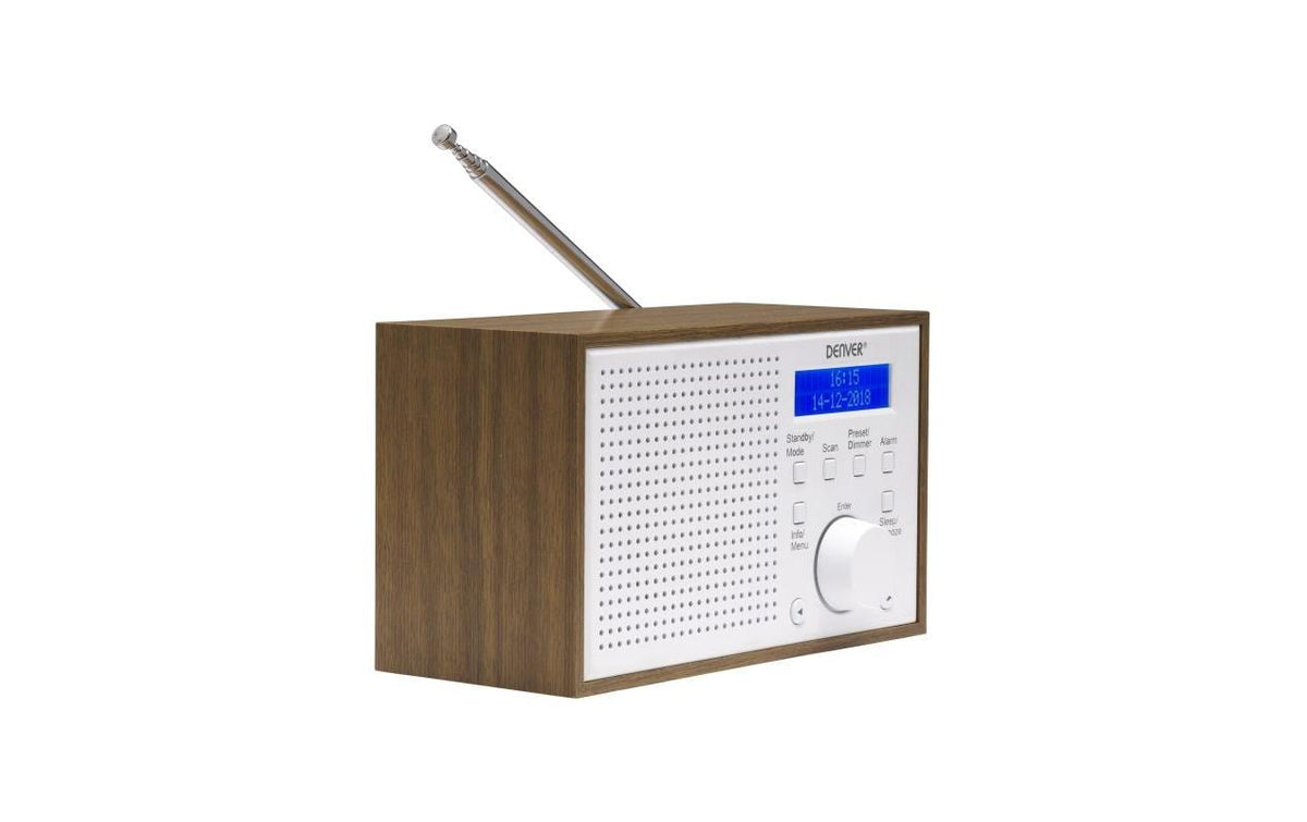 Denver DAB-46W – Internetradio, DAB+/UKW, Bluetooth – Weiss