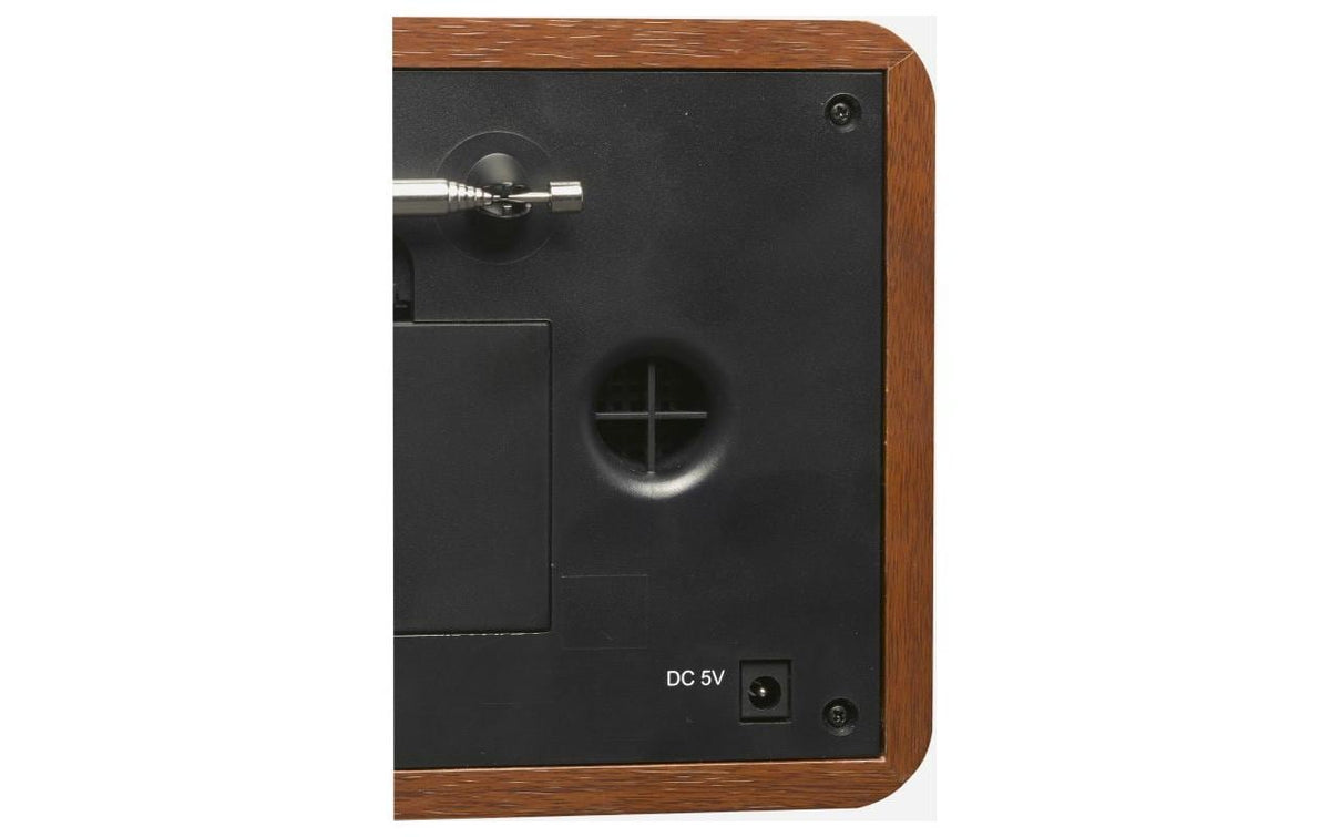 Denver DAB-18 – DAB+/UKW-Tischradio, Bluetooth 5.0, Wecker (2 Weckzeiten) – Braun
