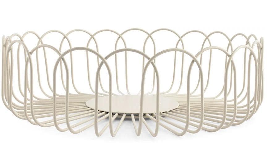 Ona Schale – Ø 26,5 cm, H 7,5 cm, Metall, Grau