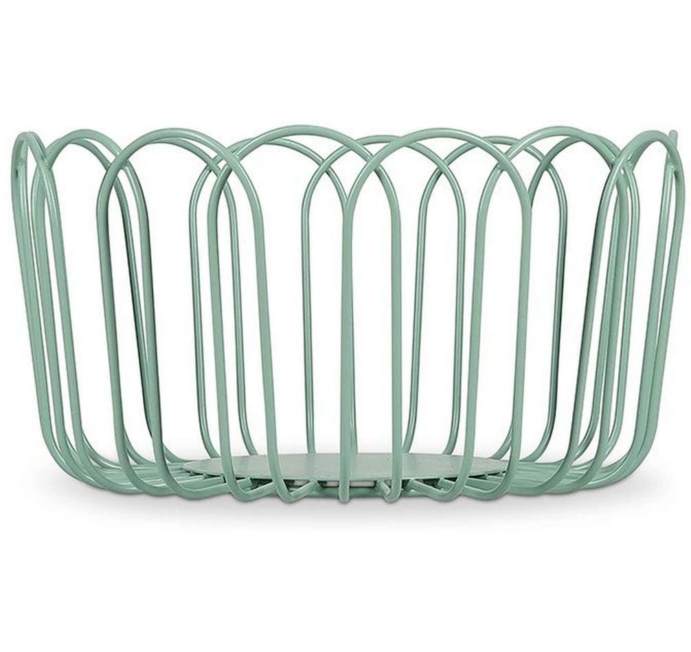 Ona Schale – Ø 19,0 cm, H 10,0 cm, Metall (Eisen), Grün
