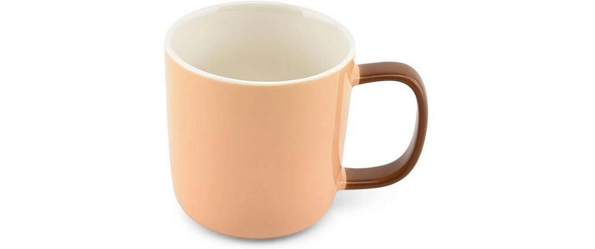 ONA Mae Kaffeebecher – 370 ml, Ø 8,8 cm, Porzellan, Orange, spülmaschinenfest, mikrowellengeeignet