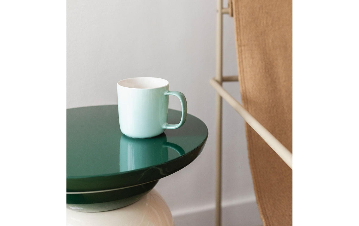 ONA Universaltasse Mae – 370 ml, Ø 9 cm, Porzellan, Türkis, spülmaschinenfest, mikrowellengeeignet