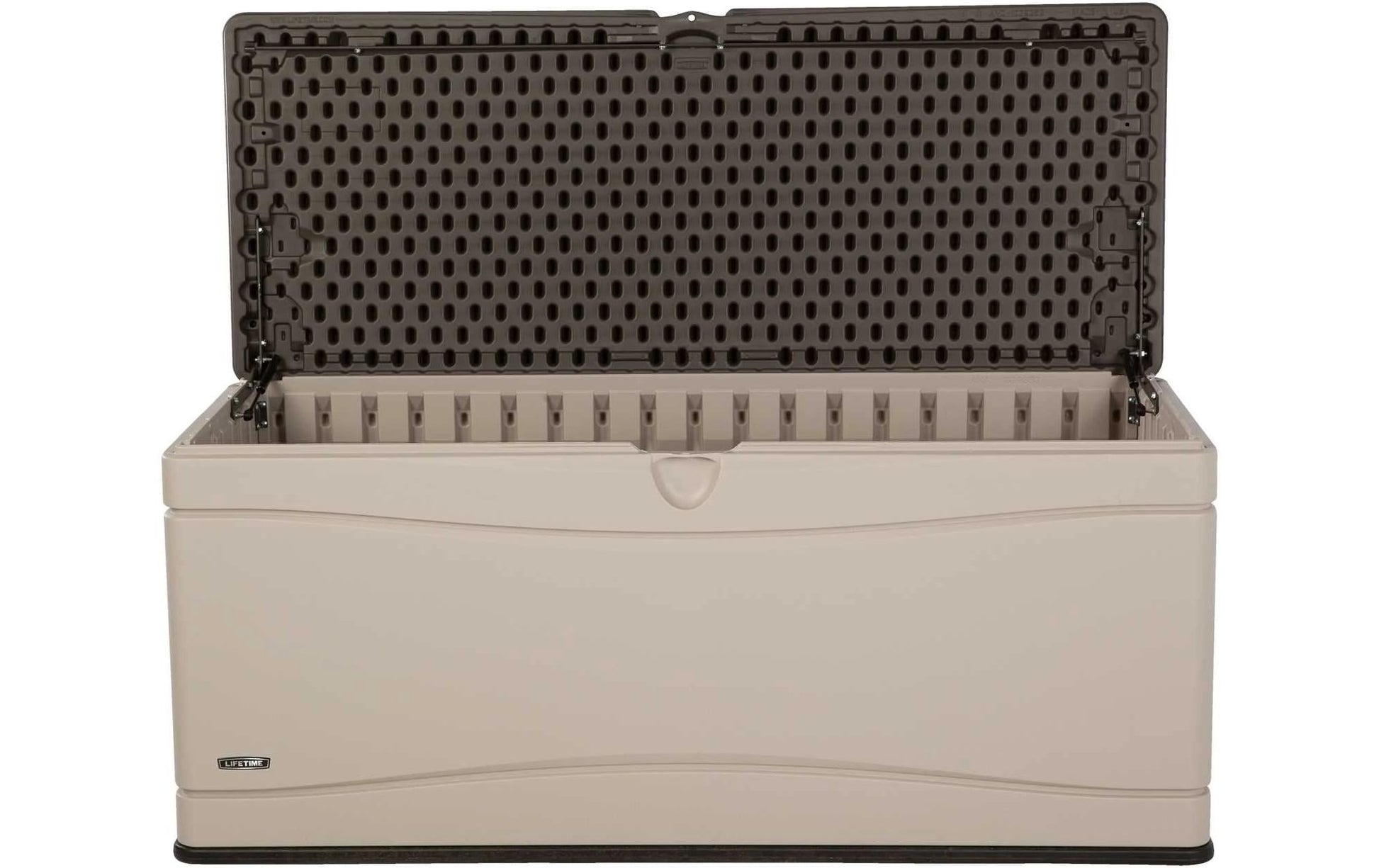 Lifetime Brands LIFETIME Aufbewahrungsbox 495 L – Kunststoff – Beige – UV-Schutz, Wasserfest – 1500 × 680 × 610 mm