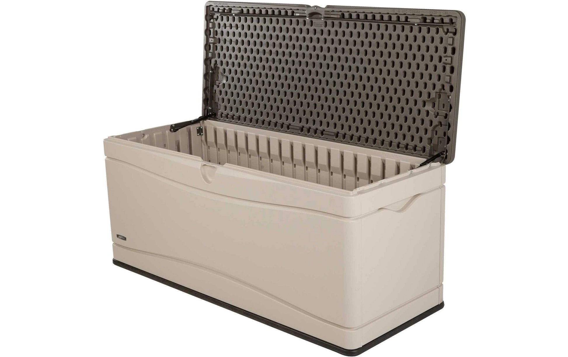 Lifetime Brands LIFETIME Aufbewahrungsbox 495 L – Kunststoff – Beige – UV-Schutz, Wasserfest – 1500 × 680 × 610 mm