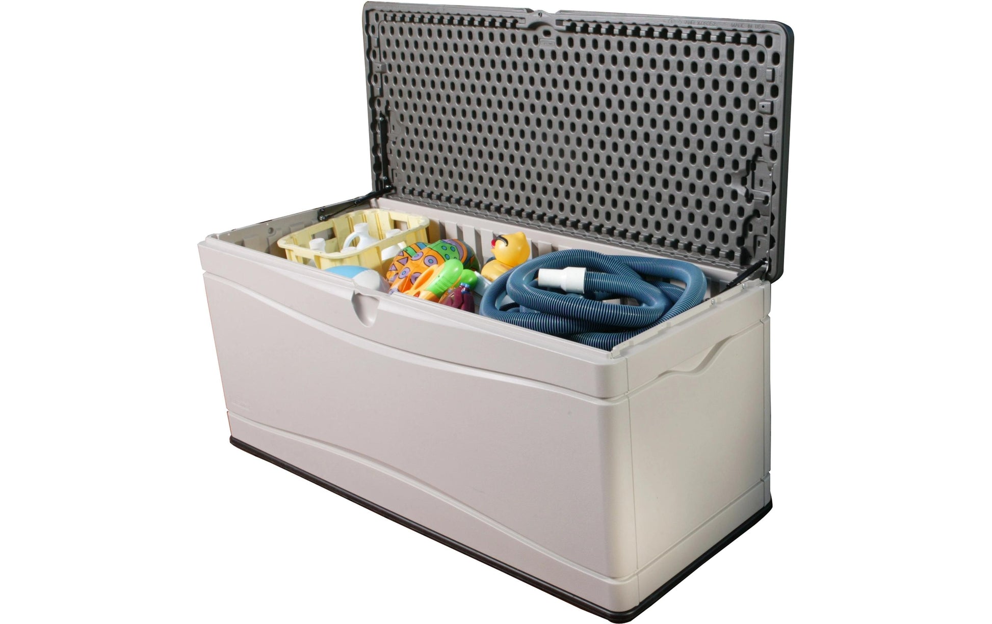 Lifetime Brands LIFETIME Aufbewahrungsbox 495 L – Kunststoff – Beige – UV-Schutz, Wasserfest – 1500 × 680 × 610 mm