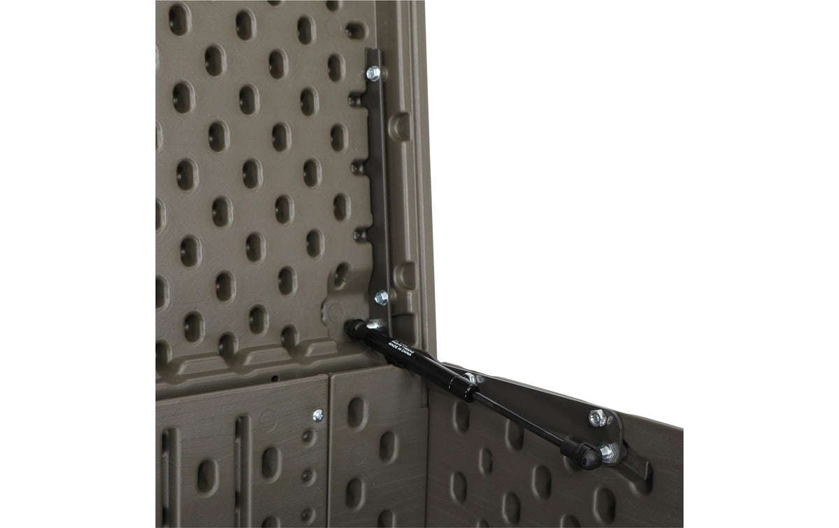 Lifetime Brands Lifetime Aufbewahrungsbox 570 L (mit Deckel) – Kunststoff/Stahl – Braun – Doppelwandig, Wasserfest