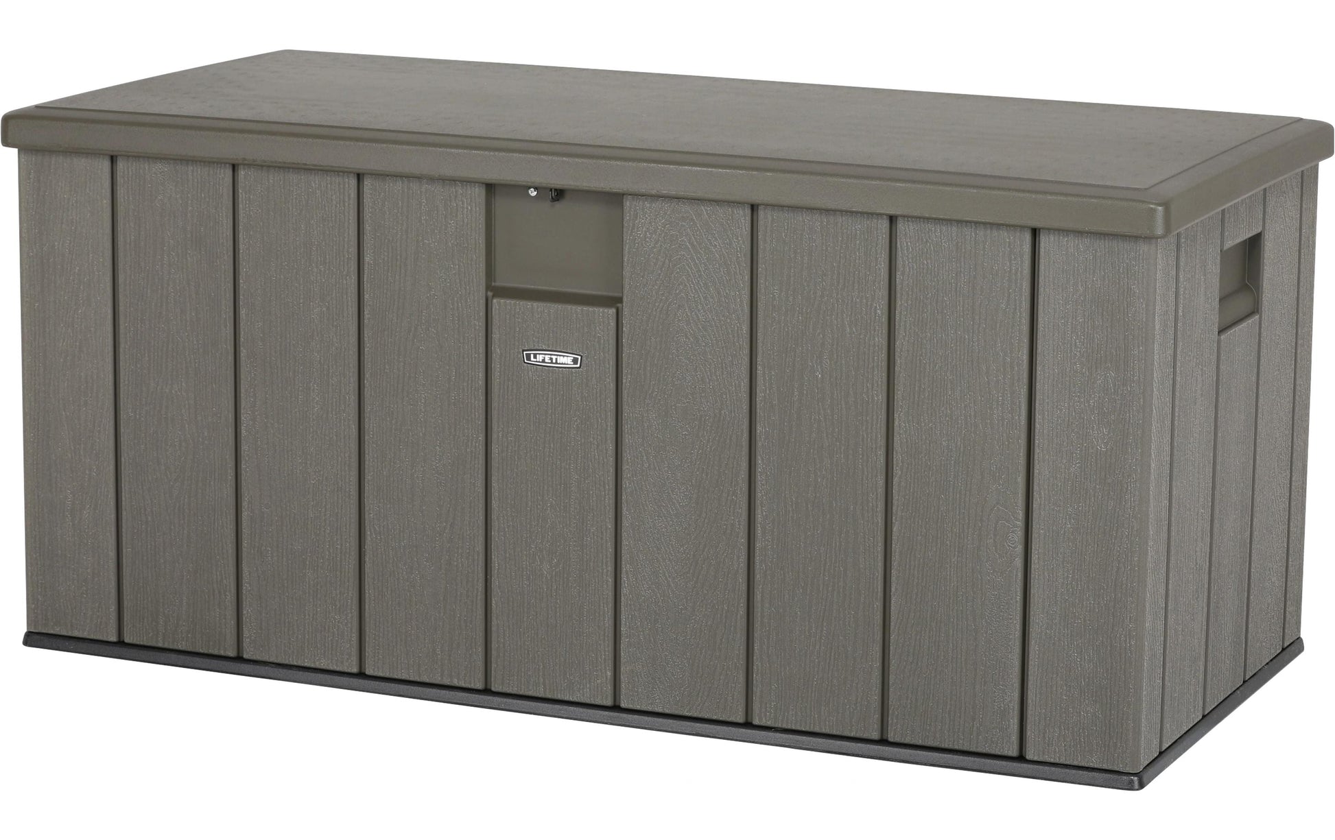 Lifetime Brands Lifetime Aufbewahrungsbox 570 L (mit Deckel) – Kunststoff/Stahl – Braun – Doppelwandig, Wasserfest