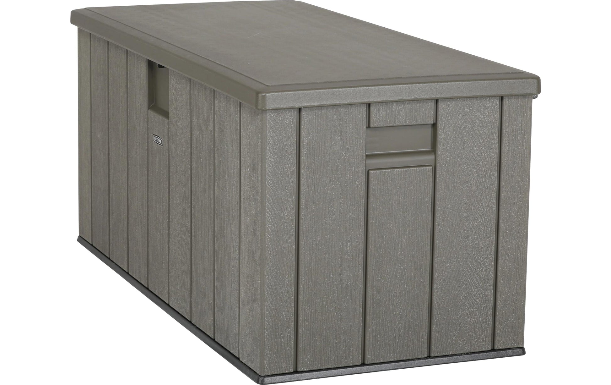 Lifetime Brands Lifetime Aufbewahrungsbox 570 L (mit Deckel) – Kunststoff/Stahl – Braun – Doppelwandig, Wasserfest