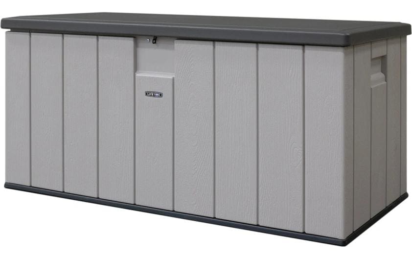 Lifetime Brands Lifetime Kissenbox Aufbewahrungsbox 568 l – Kunststoff – Sand – 1510 × 700 × 720 mm