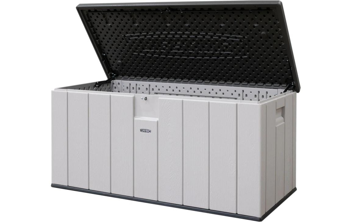 Lifetime Brands Lifetime Kissenbox Aufbewahrungsbox 568 l – Kunststoff – Sand – 1510 × 700 × 720 mm