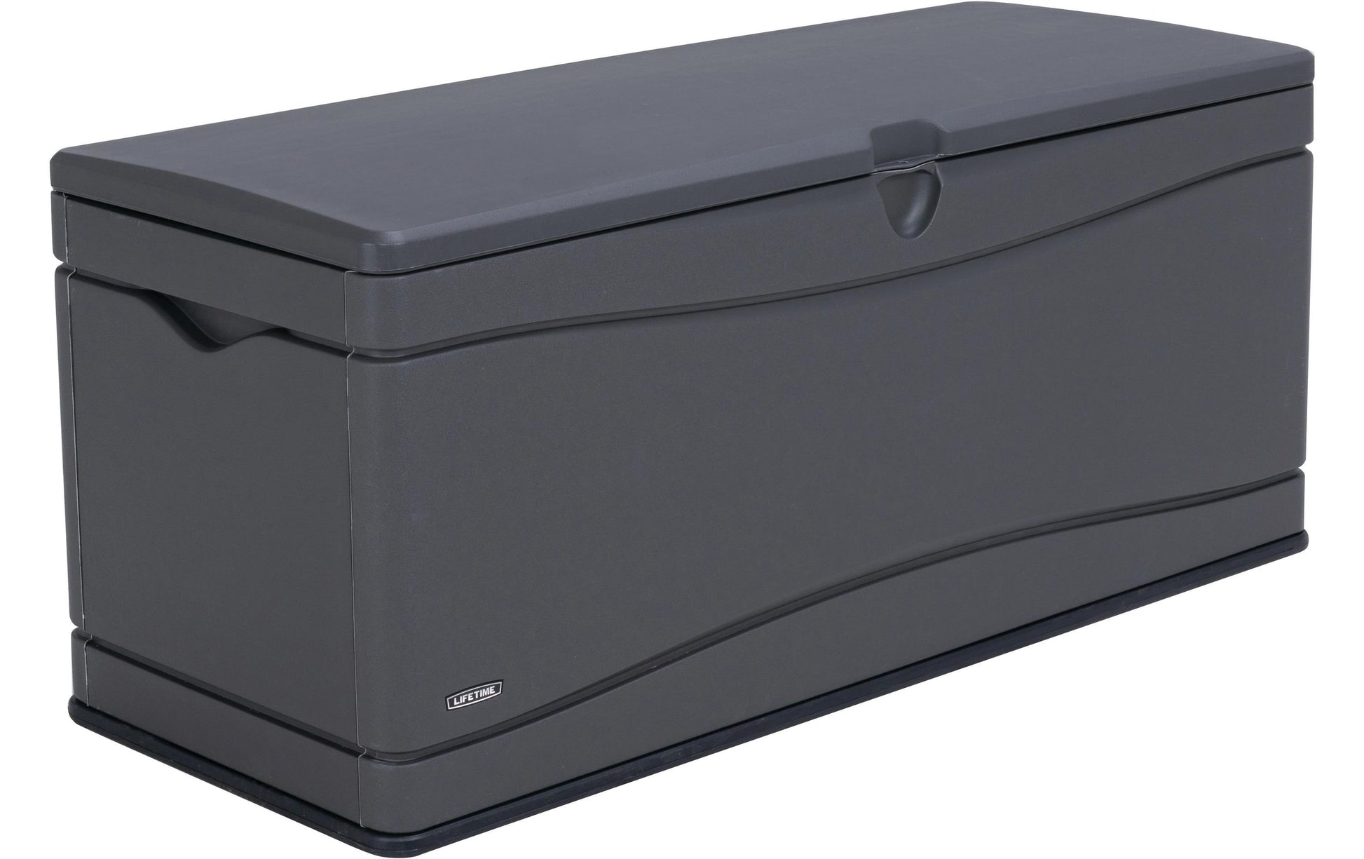 Lifetime Brands Lifetime Kissenbox Aufbewahrungsbox 495 l – Kunststoff – Anthrazit – Wasserfest – 1530 × 680 × 610 mm