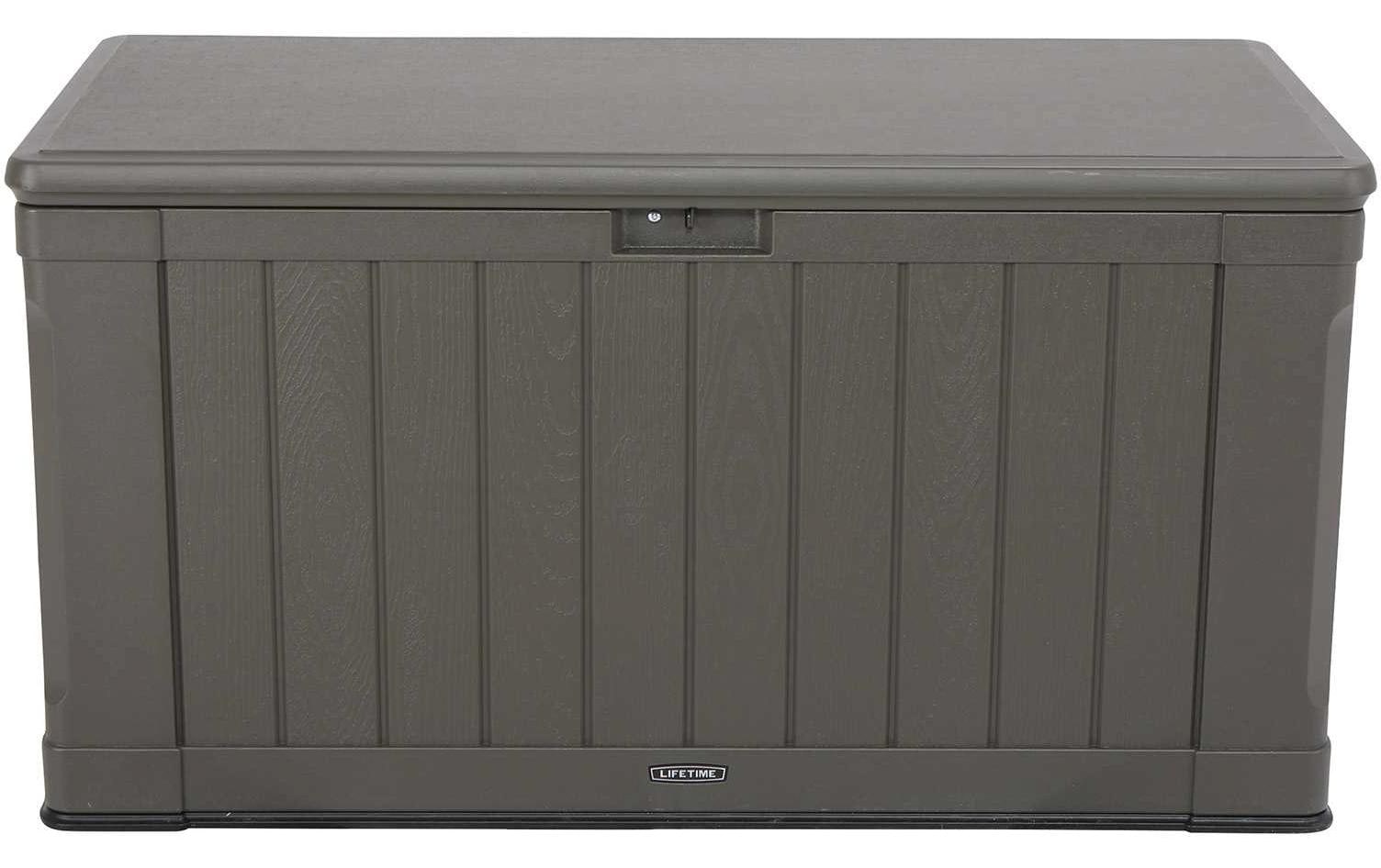 Lifetime Brands Lifetime Premium Aufbewahrungsbox 440 L – Kunststoff – Braun – Doppelwandig, UV-Schutz – 1285 × 672 × 640 mm