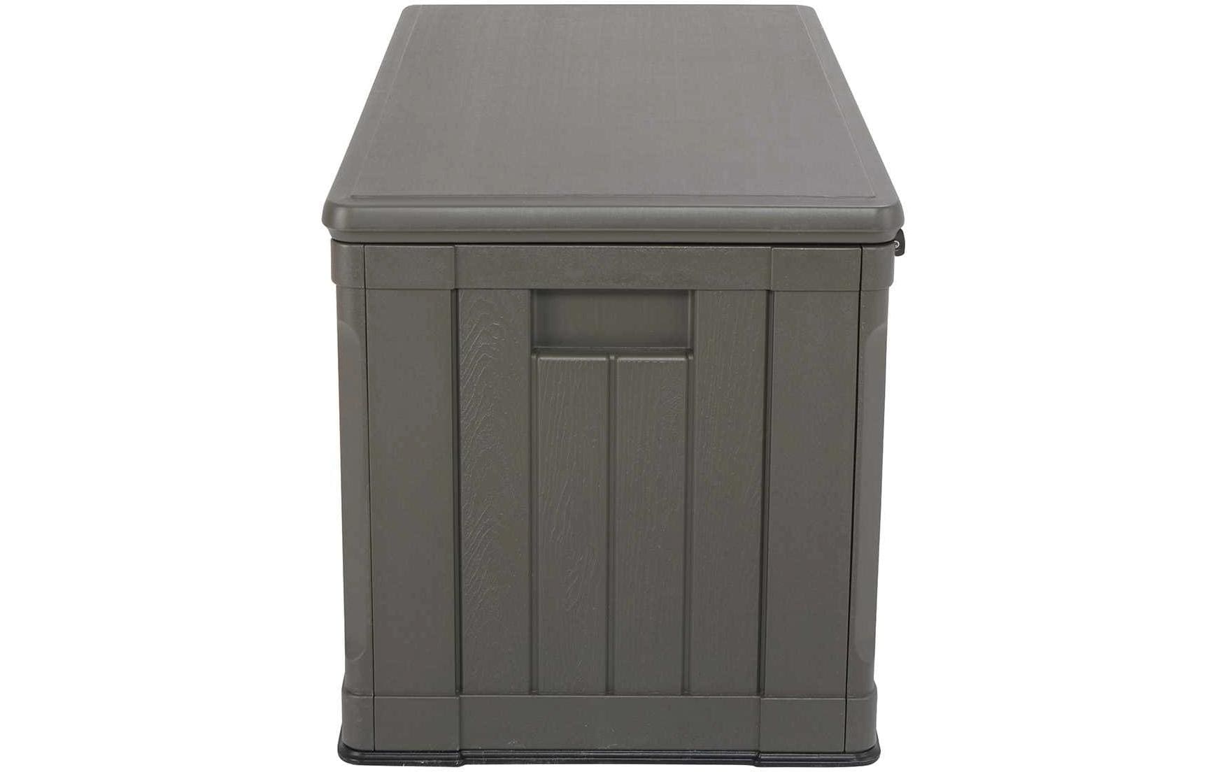 Lifetime Brands Lifetime Premium Aufbewahrungsbox 440 L – Kunststoff – Braun – Doppelwandig, UV-Schutz – 1285 × 672 × 640 mm