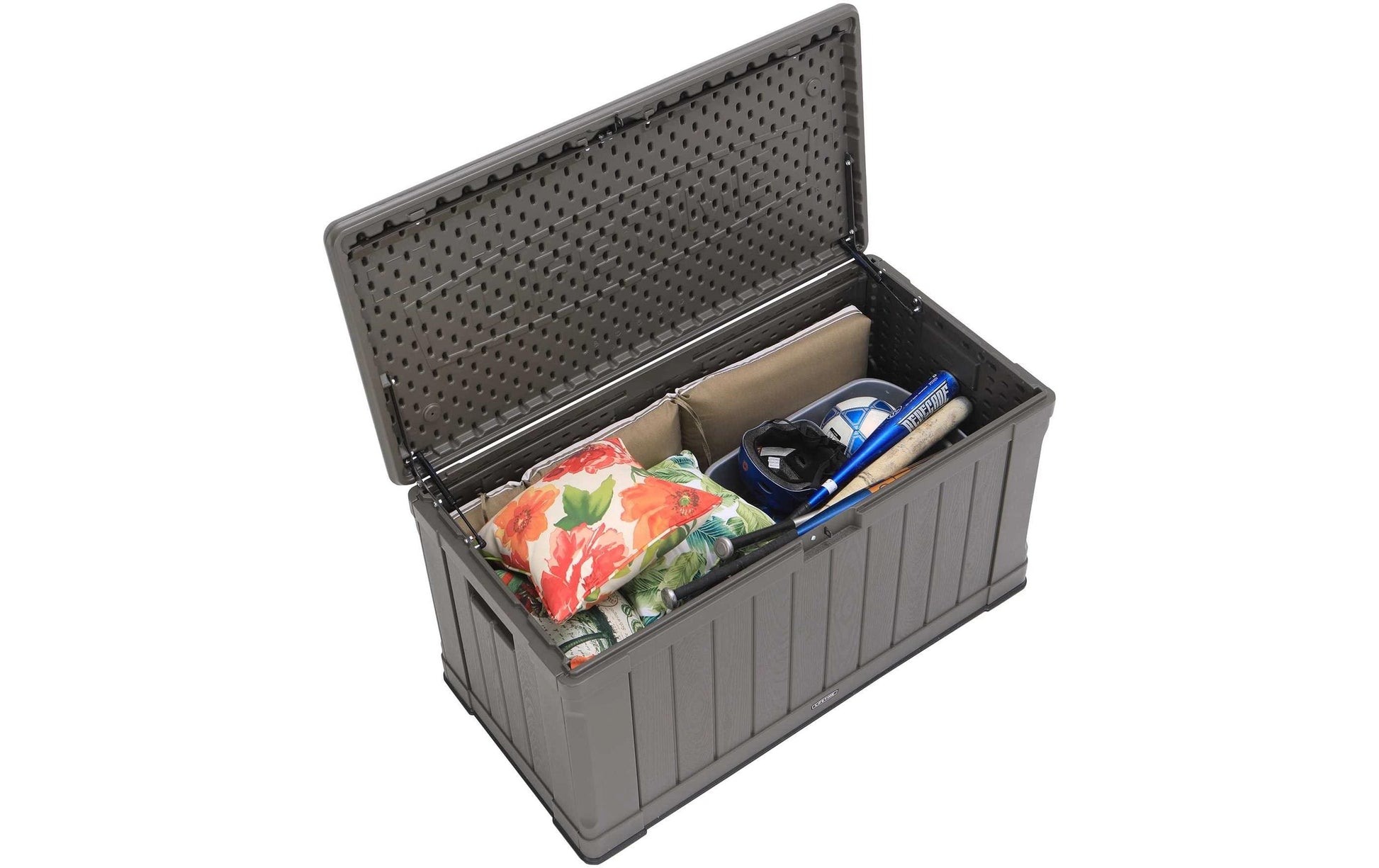 Lifetime Brands Lifetime Premium Aufbewahrungsbox 440 L – Kunststoff – Braun – Doppelwandig, UV-Schutz – 1285 × 672 × 640 mm
