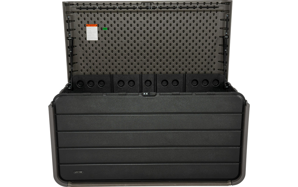 Lifetime Brands Lifetime Aufbewahrungsbox 625 L – Kunststoff – Anthrazit – UV-beständig, wasserfest – 1467 × 772 × 724 mm