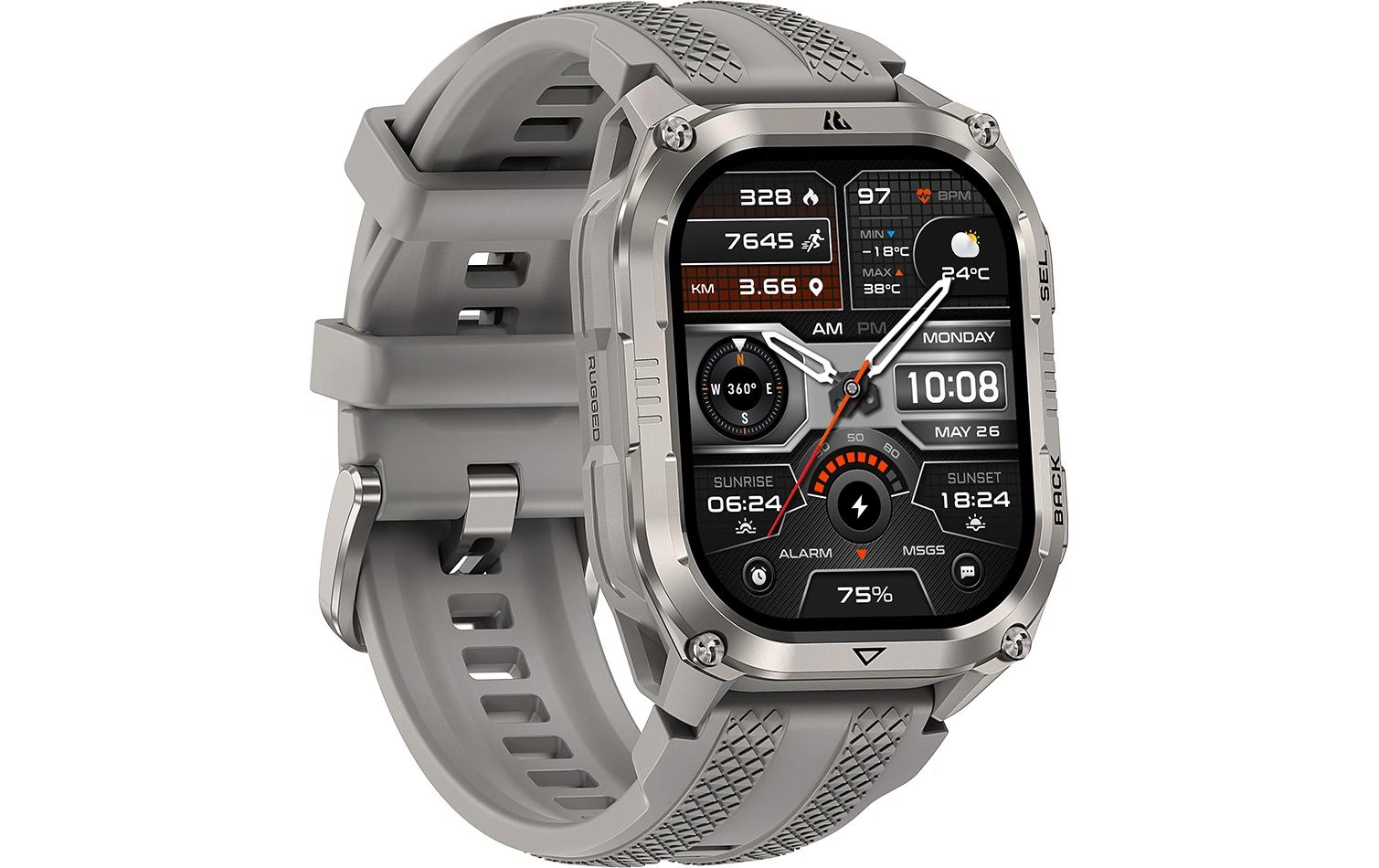 Kospet Pulse 2 GPS – Polymer Silber, 50 m, für Android, iPhone