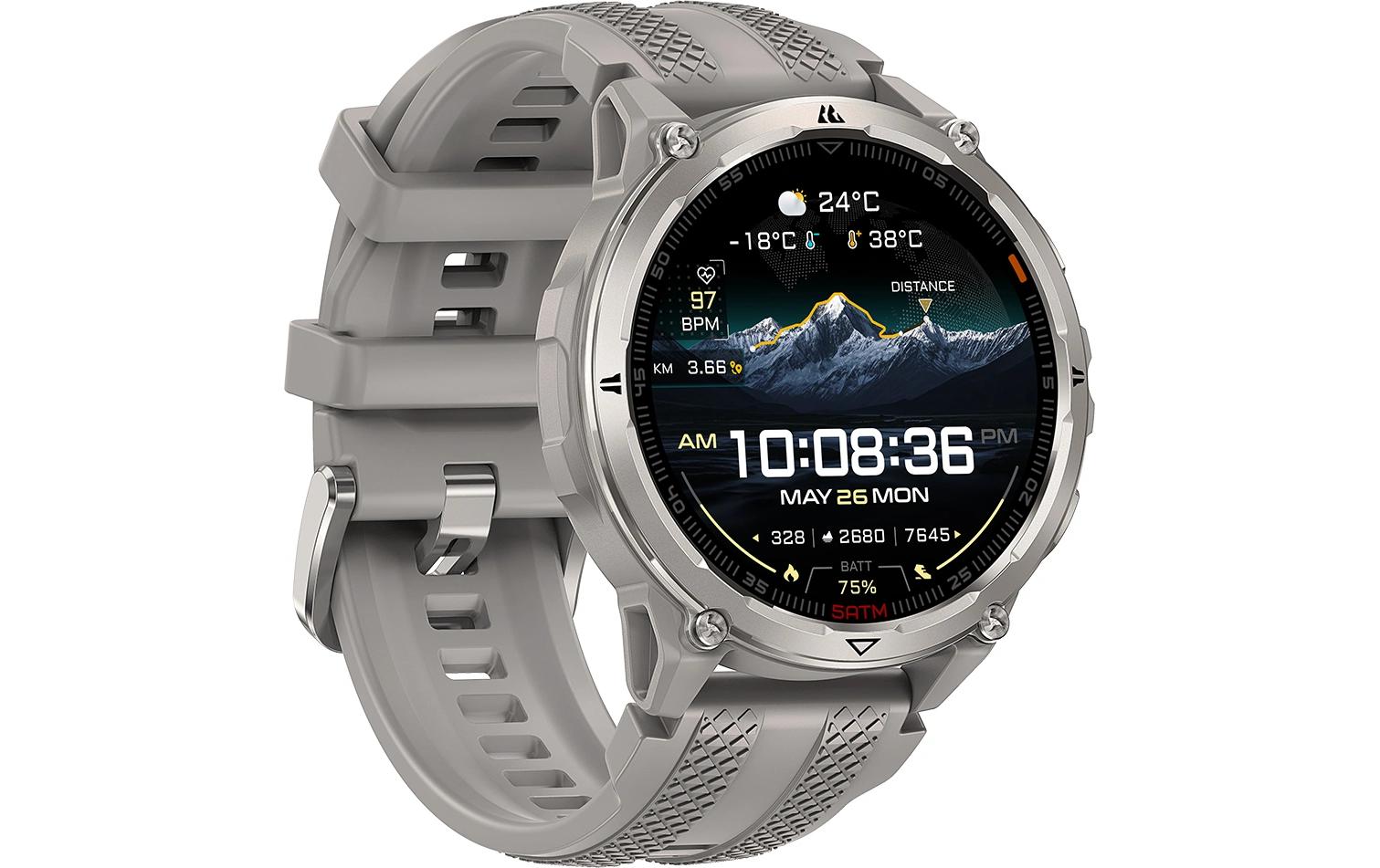 Kospet Orb 2 51 mm GPS – Polymer Silber, 50 m, für Android, iOS