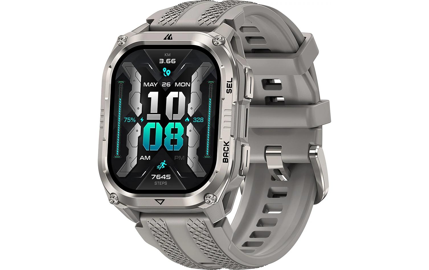 Kospet Pulse 2 GPS – Polymer Silber, 50 m, für Android, iPhone