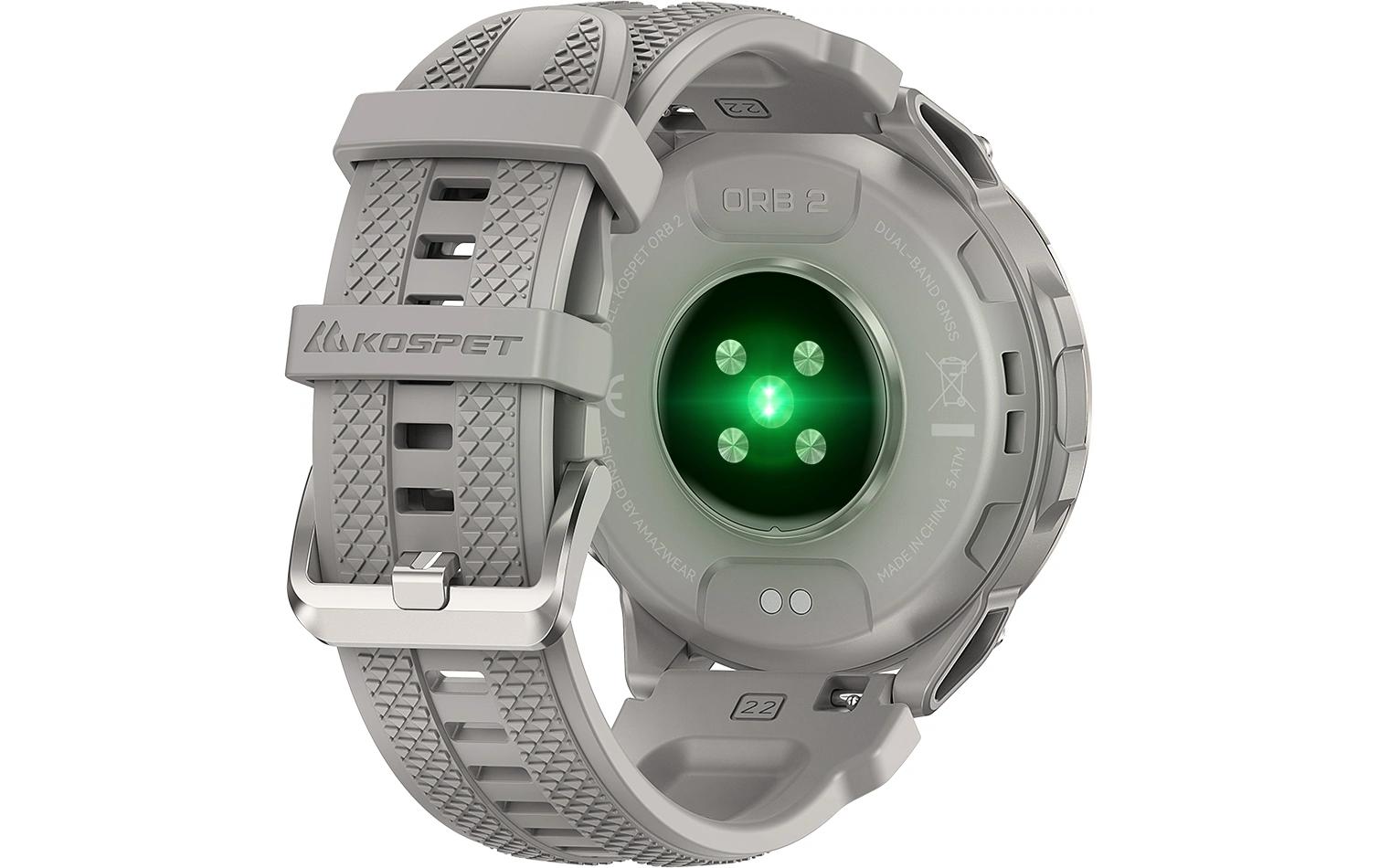 Kospet Orb 2 51 mm GPS – Polymer Silber, 50 m, für Android, iOS