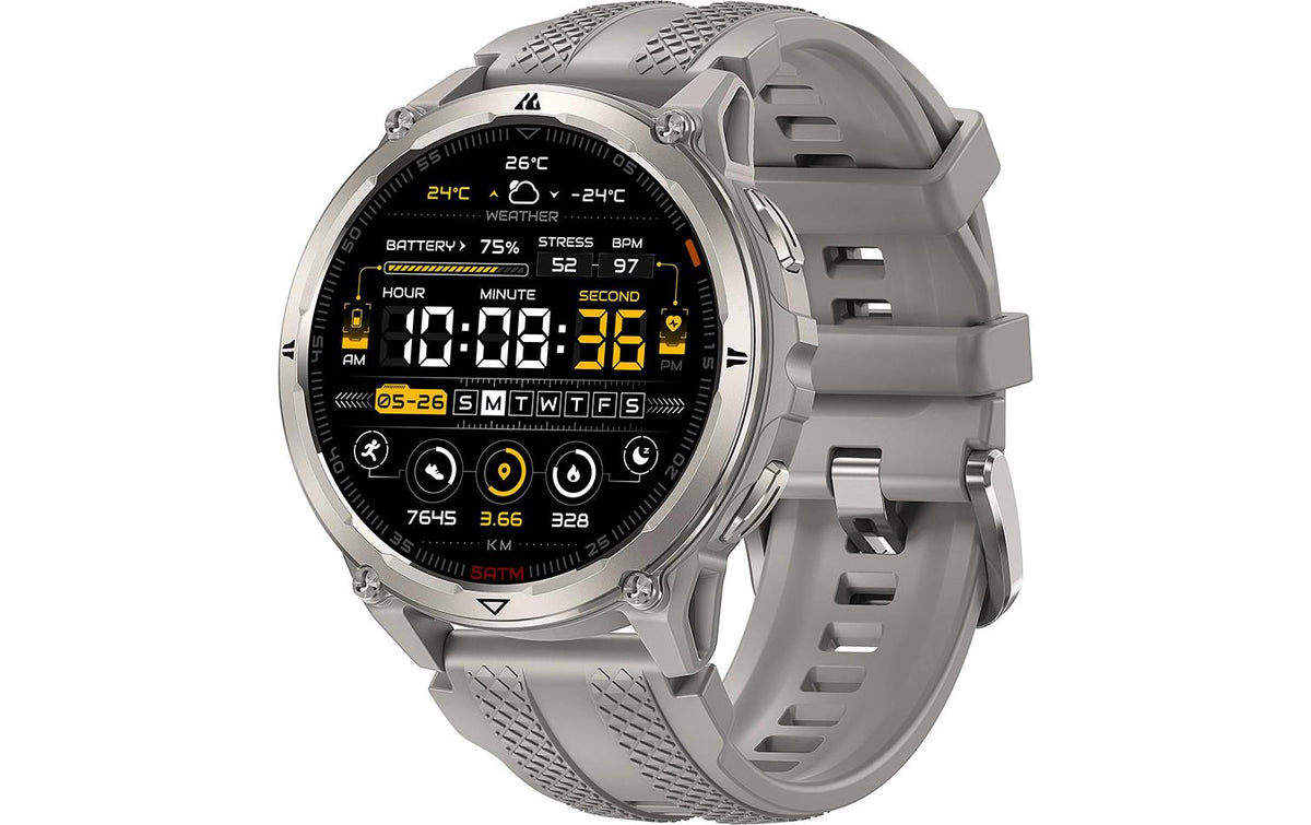 Kospet Orb 2 51 mm GPS – Polymer Silber, 50 m, für Android, iOS