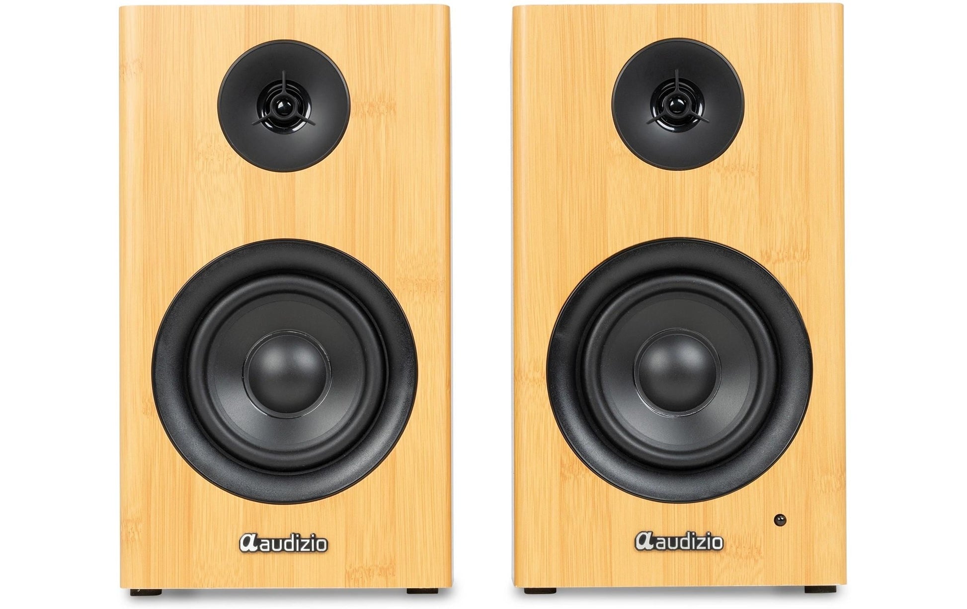 Audizio BS15-BMB – Aktivlautsprecher – 60 W, Bambus, Braun