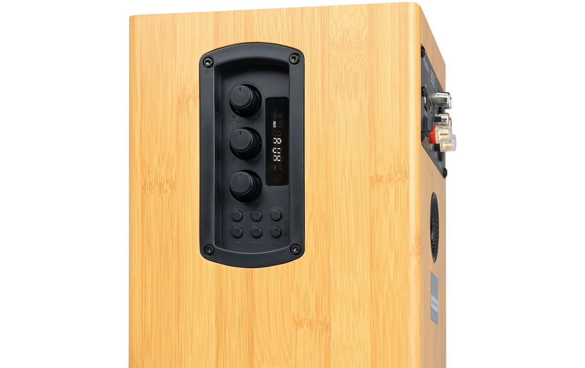 Audizio BS15-BMB – Aktivlautsprecher – 60 W, Bambus, Braun