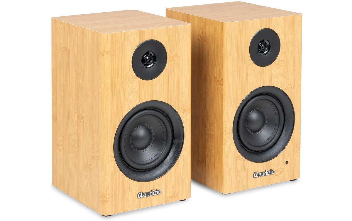 Audizio BS15-BMB – Aktivlautsprecher – 60 W, Bambus, Braun